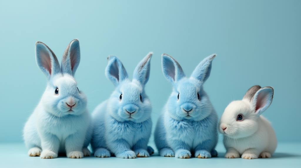 blue bunnies