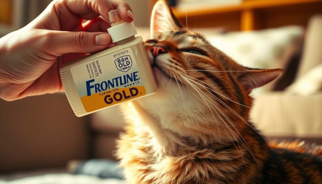 frontline gold for cats application