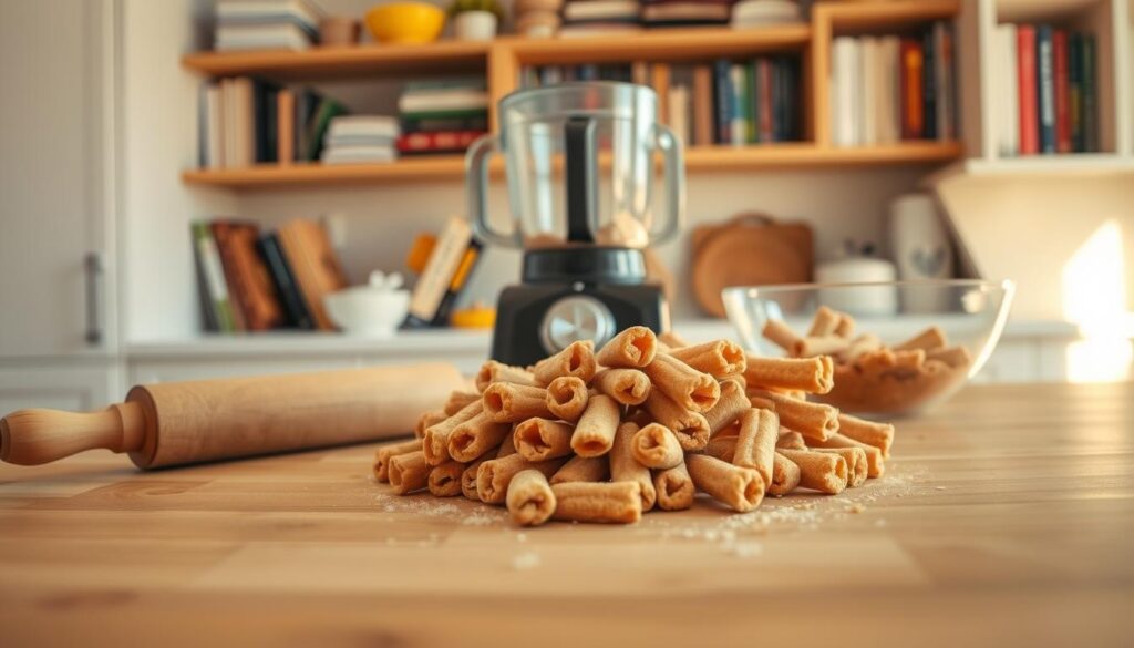 cat treat churro preparation