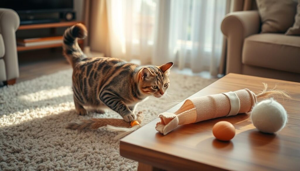 introducing new cat toys